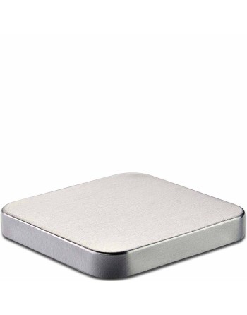 Silver metal cap for square...
