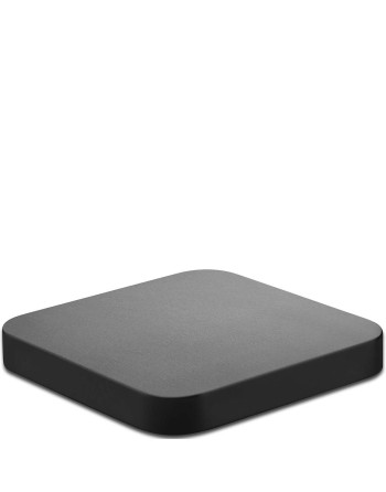Black metal cap for square...