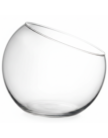 Bocal rond biseauté en verre - Différentes dimensions