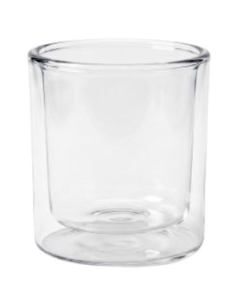 Verre pour bougie double paroi - Différentes dimensions