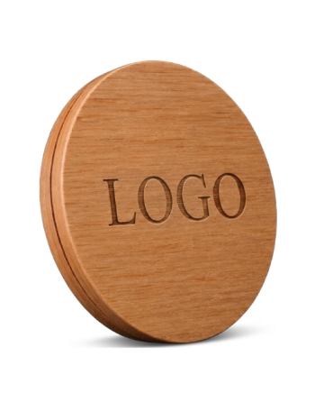 Couvercle personnalisé pour bougie en bois - Ø8 cm