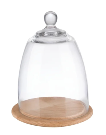 Oval glass cloche Ø24 x...