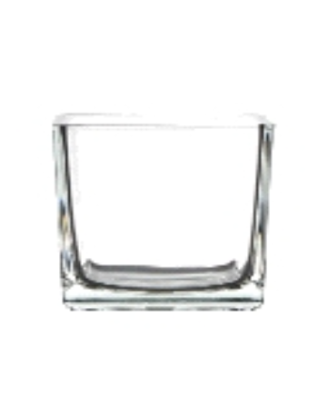 Cubic glass Ø15 H.15 cm