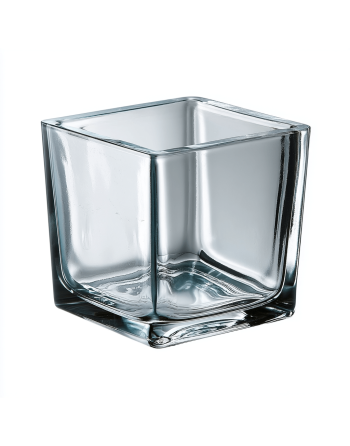 Cubic glass Ø15 H.15 cm