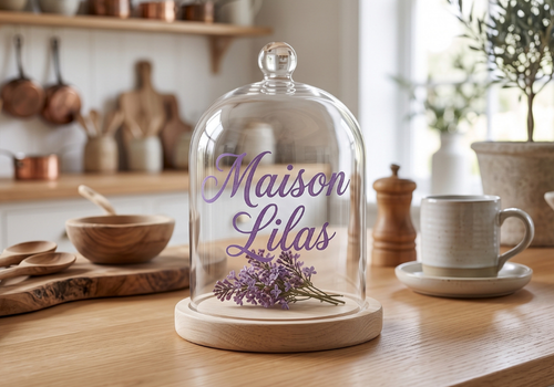 Custom glass cloche